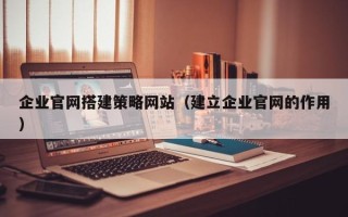 克拉玛依企业官网搭建策略网站（建立企业官网的作用）
